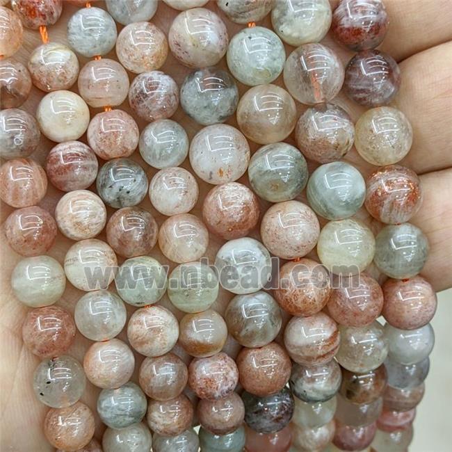 Natural Arusha Quartz Sunstone Beads Smooth Round