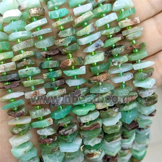 Natural Australian Chrysoprase Beads Heishi Green