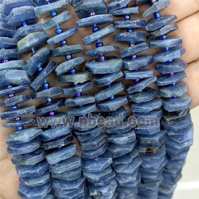 Natural Blue Kyanite Heishi Spacer Beads