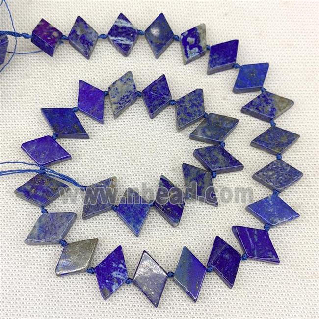 Natural Blue Lapis Lazuli Rhombus Beads