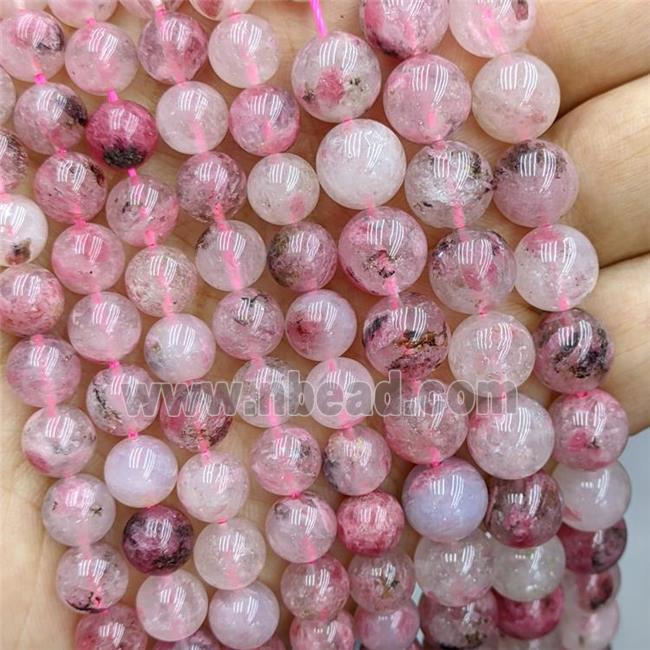 Natural American Rhodonite Beads Red Grade A Smooth Round