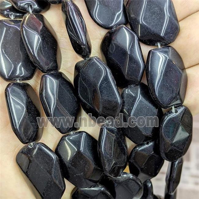 Black Jasper Slice Beads