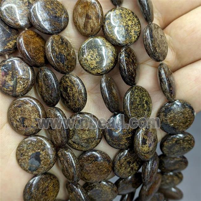 Natural Bronzite Coin Beads Circle