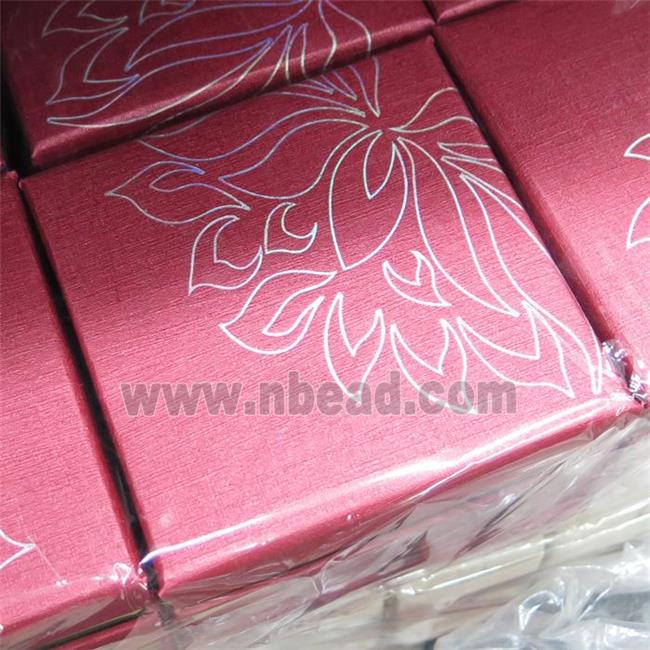 paper jewelry box for bracelet, pink