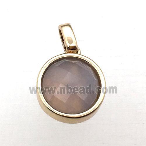 moonstone circle pendant