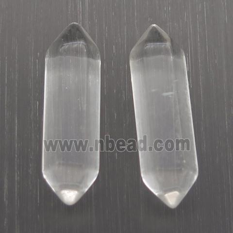 clear quartz crystal bullet without hole