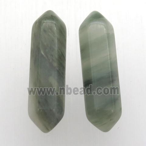 green Actinolite bullet without hole