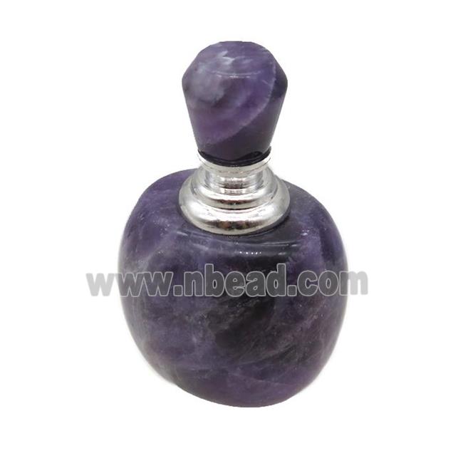 purple Amethyst perfume bottle charm without hole