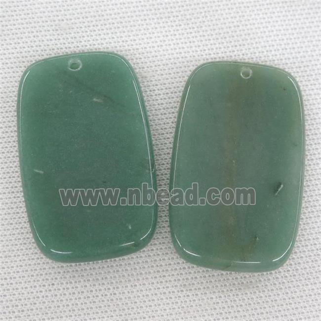 green Aventurine rectangle pendant