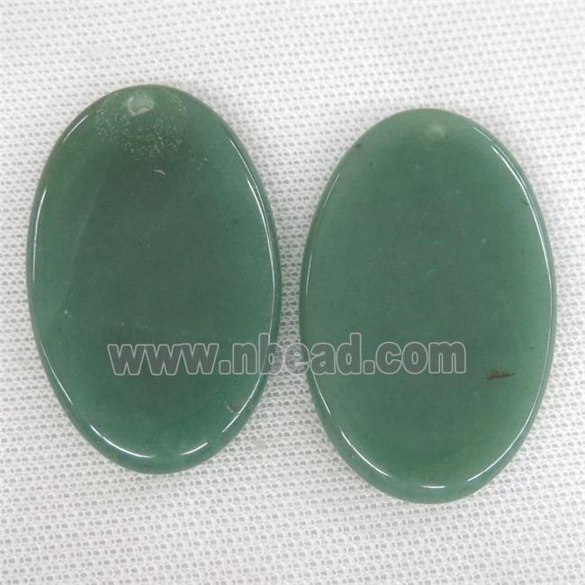 green Aventurine oval pendant