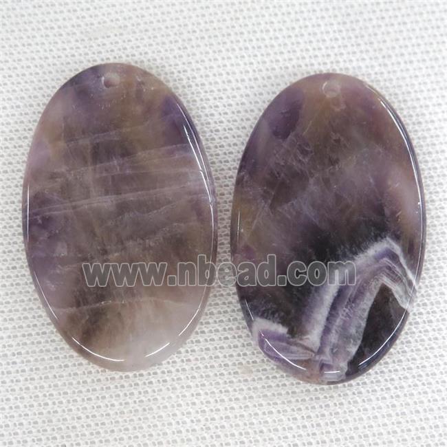 purple Amethyst oval pendant