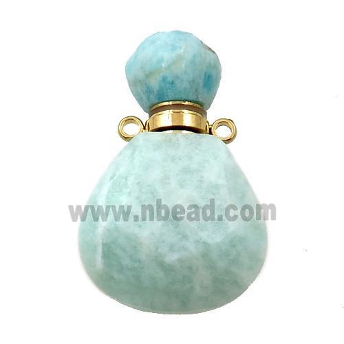 green Amazonite perfume bottle pendant
