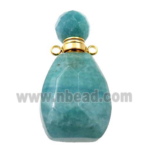 green Amazonite perfume bottle pendant