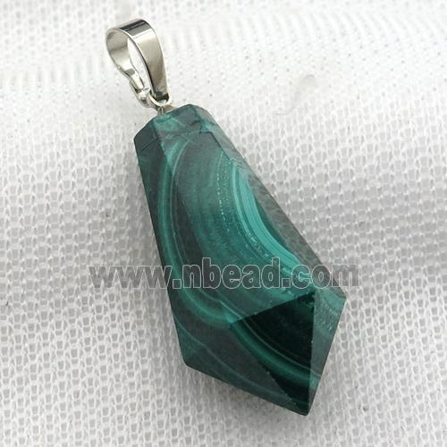 green Malachite pendulum pendant