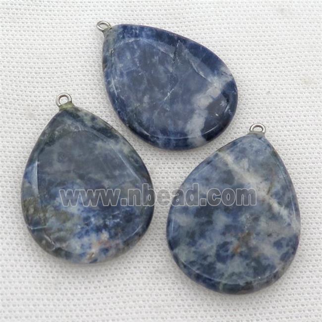 blue Sodalite teardrop pendant