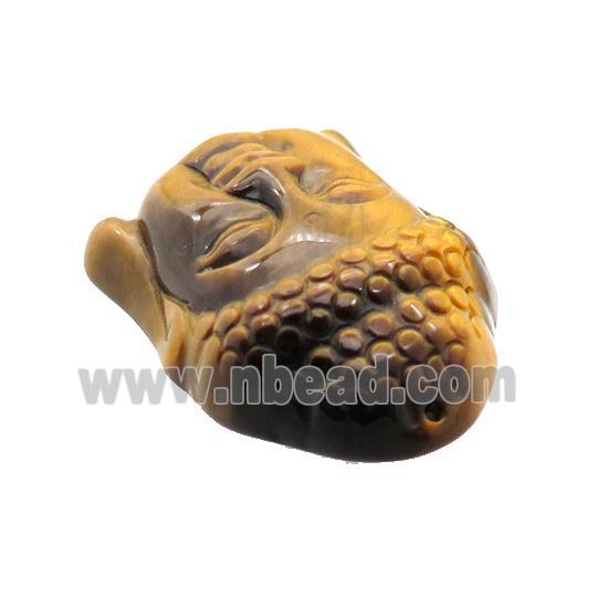 Natural Tiger Eye Stone Buddha Pendant