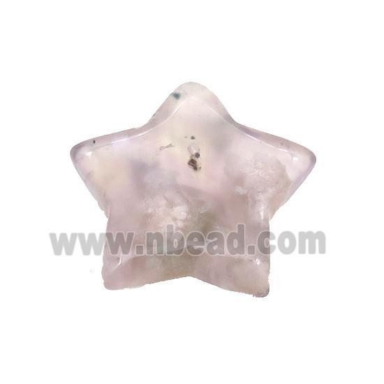 Cherry Agate Star Pendant Undrilled