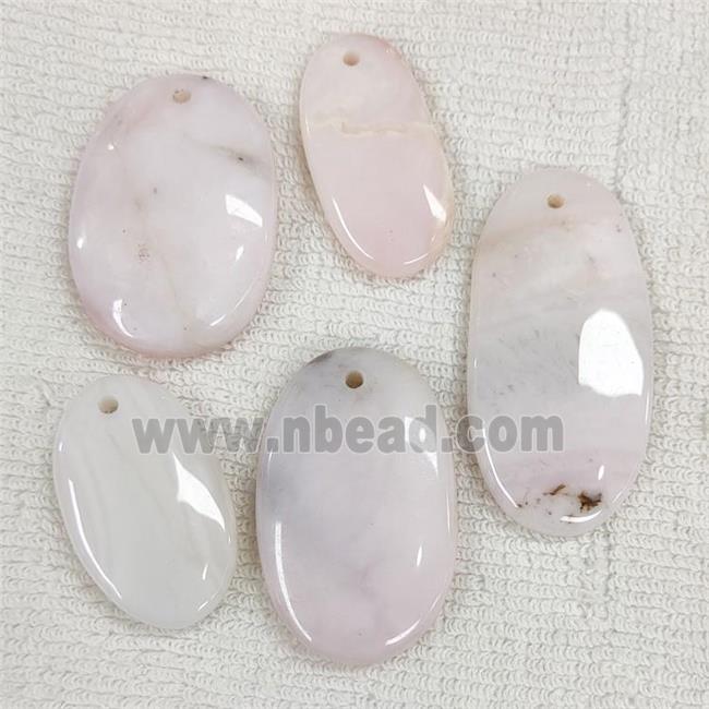 Natural Pink Opal Pendant Oval