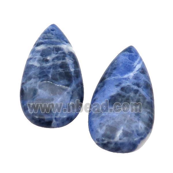 Natural Blue Sodalite Teardrop Pendant