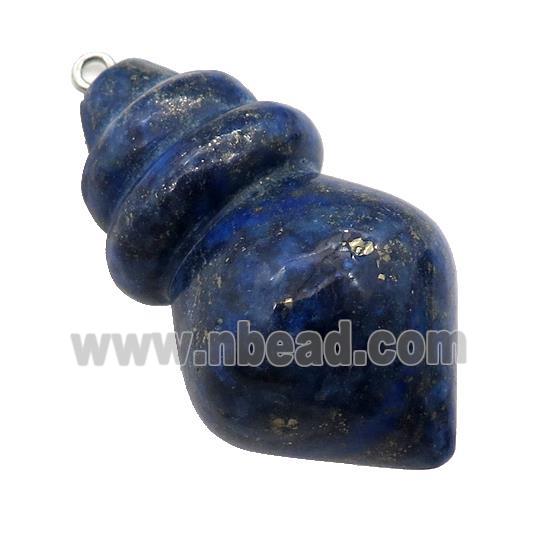 Natural Blue Lapis Lazuli Pendulum Pendant