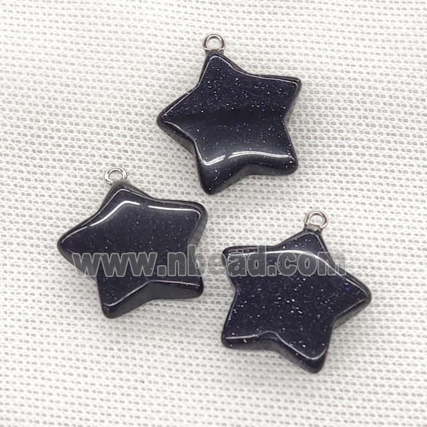 Blue Sandstone Star Pendant