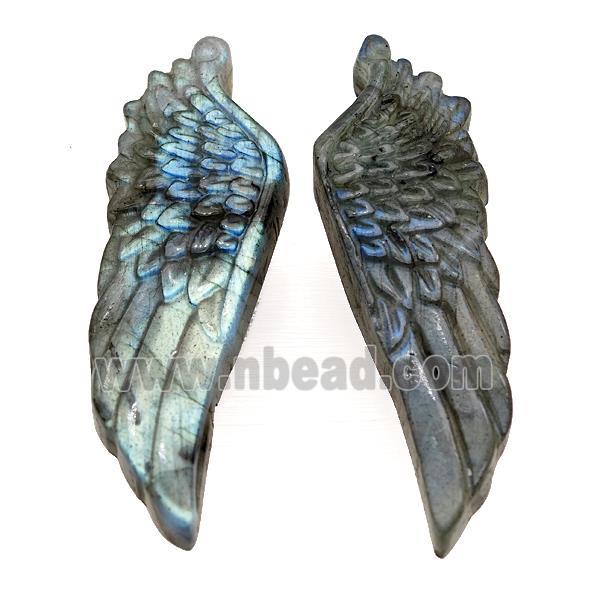 Labradorite Angel Wings Pendant