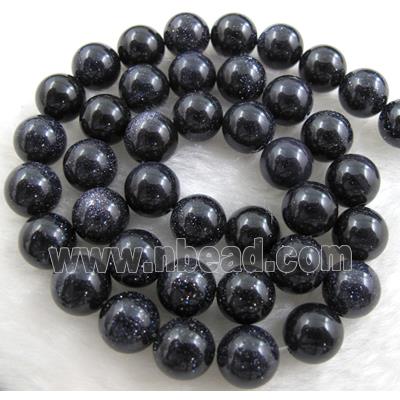 round Blue SandStone beads