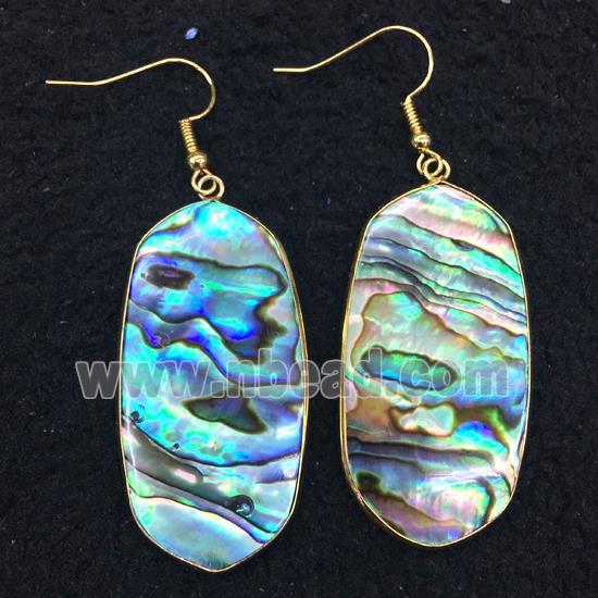 Abalone Shell earring, gold plated
