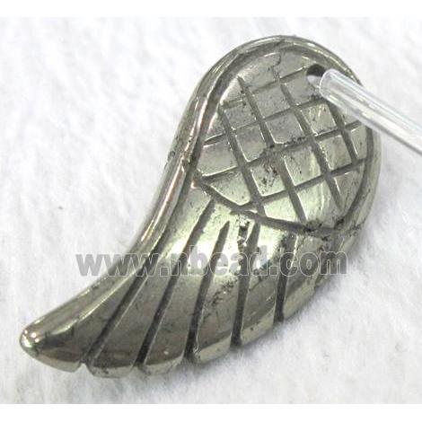 natural Pyrite Beads, angel wing
