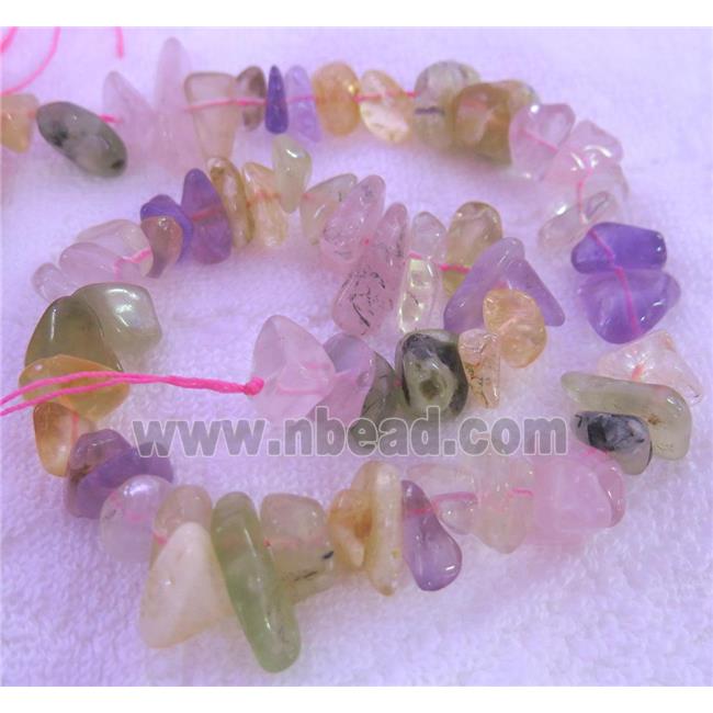 mixed gemstone beads, freeform