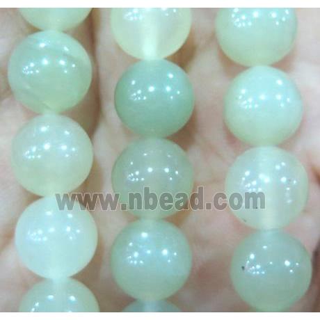 new Mountain Jade beads, round, green