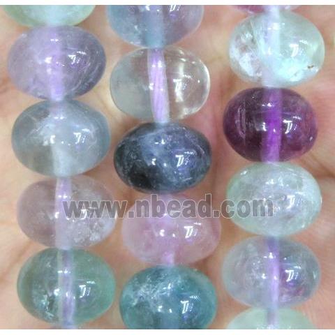 rainbow Fluorite beads, rondelle