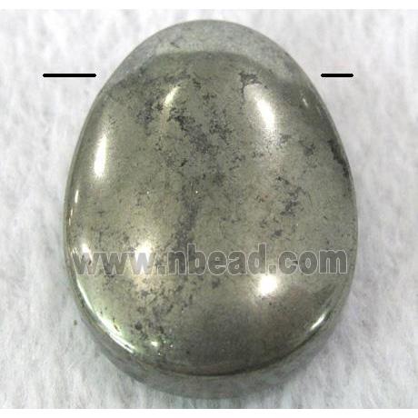 natural Pyrite pendant, teardrop