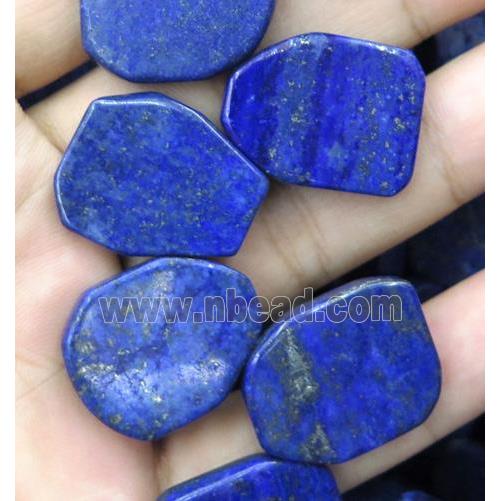 lapis lazuli beads collar, teardrop, blue, top drilled
