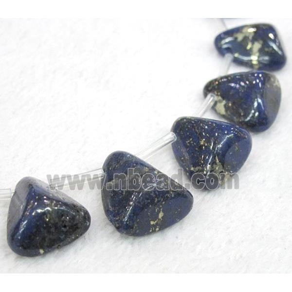 lapis lazuli beads for necklace, freeform
