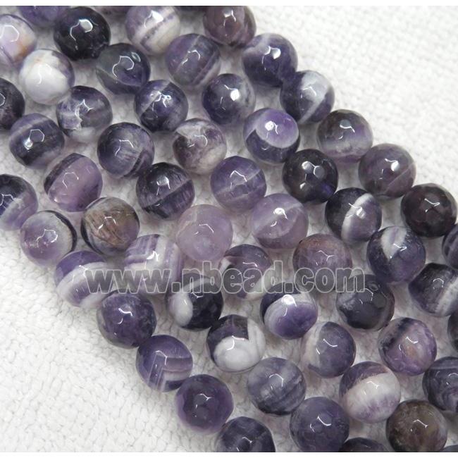 amethyst beads. faceted round