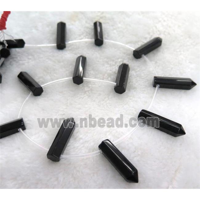 black onyx beads, bullet