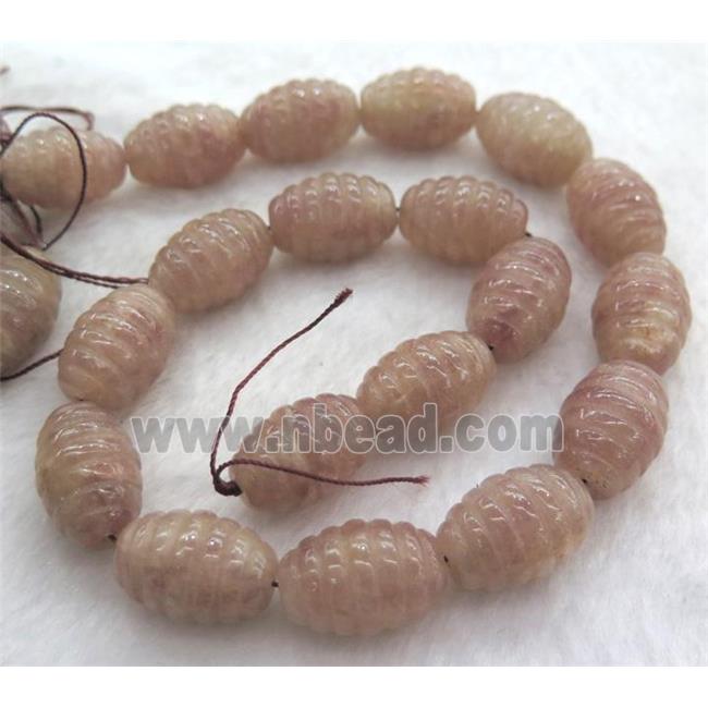 moonstone barrel beads