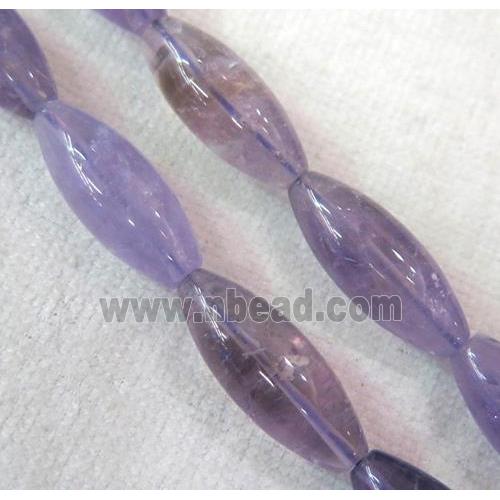 barrel Amethyst Beads, purple