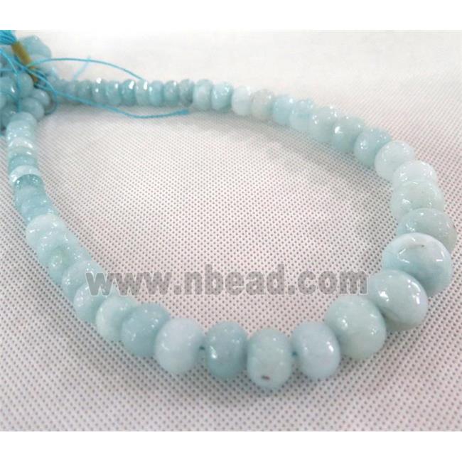 Sinkiang beads for necklace, faceted rondelle