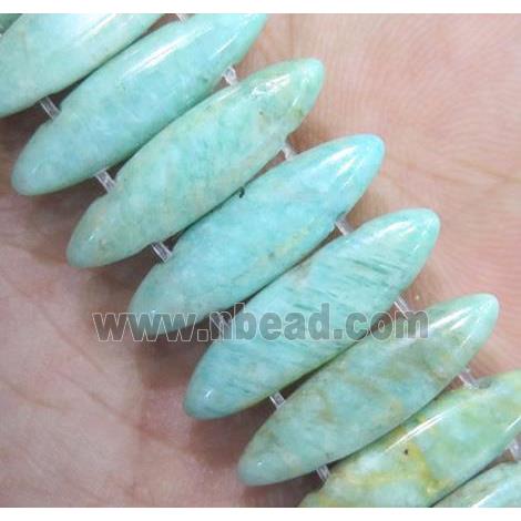 oval amazonite beads with 2holes