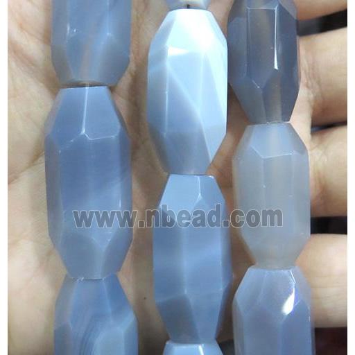 grey agate bead, freeform