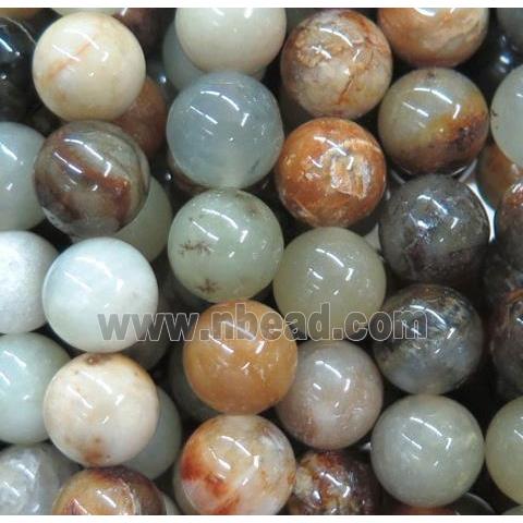 Chinese HuaXiu Jade Beads, round