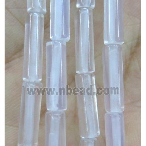 clear quartz crystal tube beads