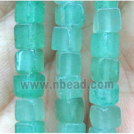 green Aventurine cube beads