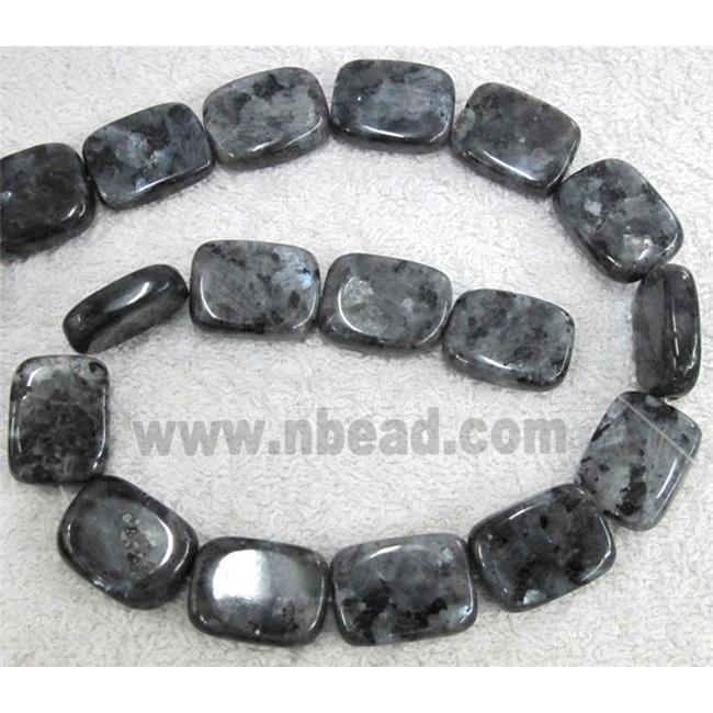 Labradorite bead, rectangle