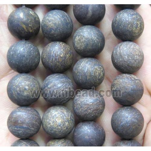 round matte Bronzite beads