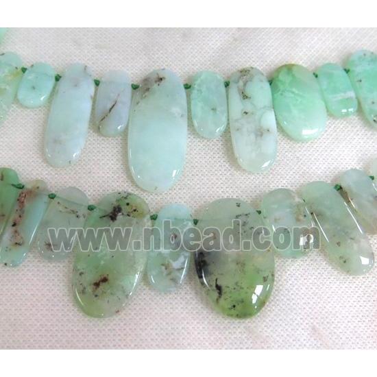 Australian Chrysoprase beads, green, AB-grade