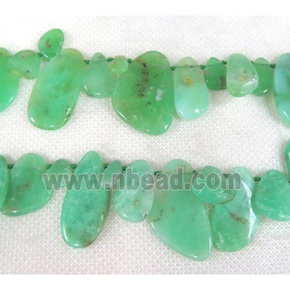 Australian Chrysoprase beads, green, AA-grade