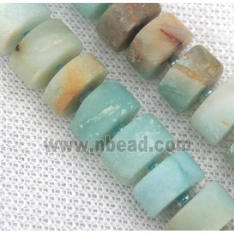 matte Amazonite heishi beads